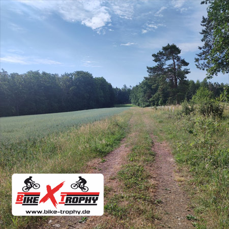 Streckenabschnitt der Bike Trophy in Schalkau