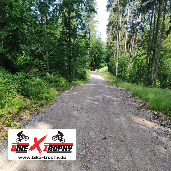 Teil der Strecke des Mountainbike Rennens
