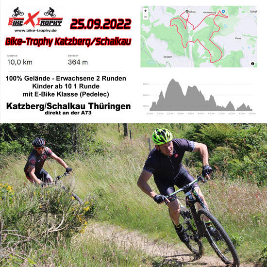 Die Bike Trophy in Katzber Schalkau Mountainbike Rennen für Jedermann