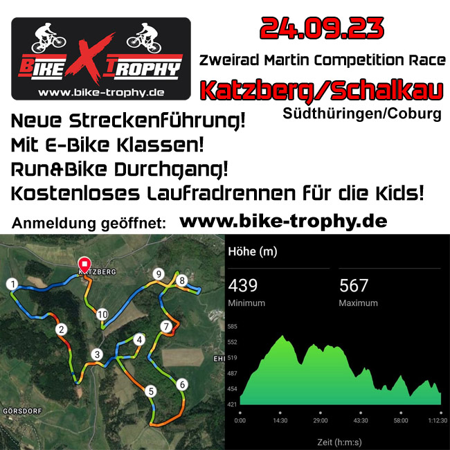 Mountainbike Rennen in Thüringen - Bike Trophy Katzberg