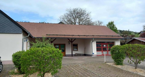 Das Feuerwehrhaus in Katzberg wird auch Start Zielbereich der Trail-Trophy