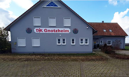 Das Sportheim der DJK Gnotzheim